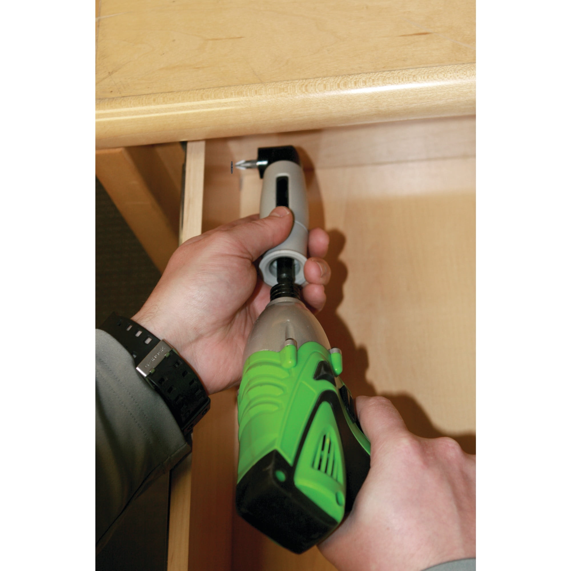 Performance Tool W9029 1/4-Inch Hex Compact Impact Driver Attachment for Tight Spaces with Die-Cast Gear Housing and Magnetic Adapter for Drill Bits