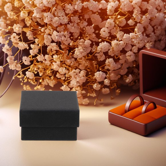 TEHAUX 10Pcs Square Jewelry Box for Women Men Storage Protection Display 2.24X2.24X1.22IN