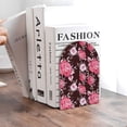 thumbnail image 6 of Naloa Rose Flowers 2 Pcs Bookend Large Capacity Office Book Ends for Home Office Library School Study Decoration, 6 of 8