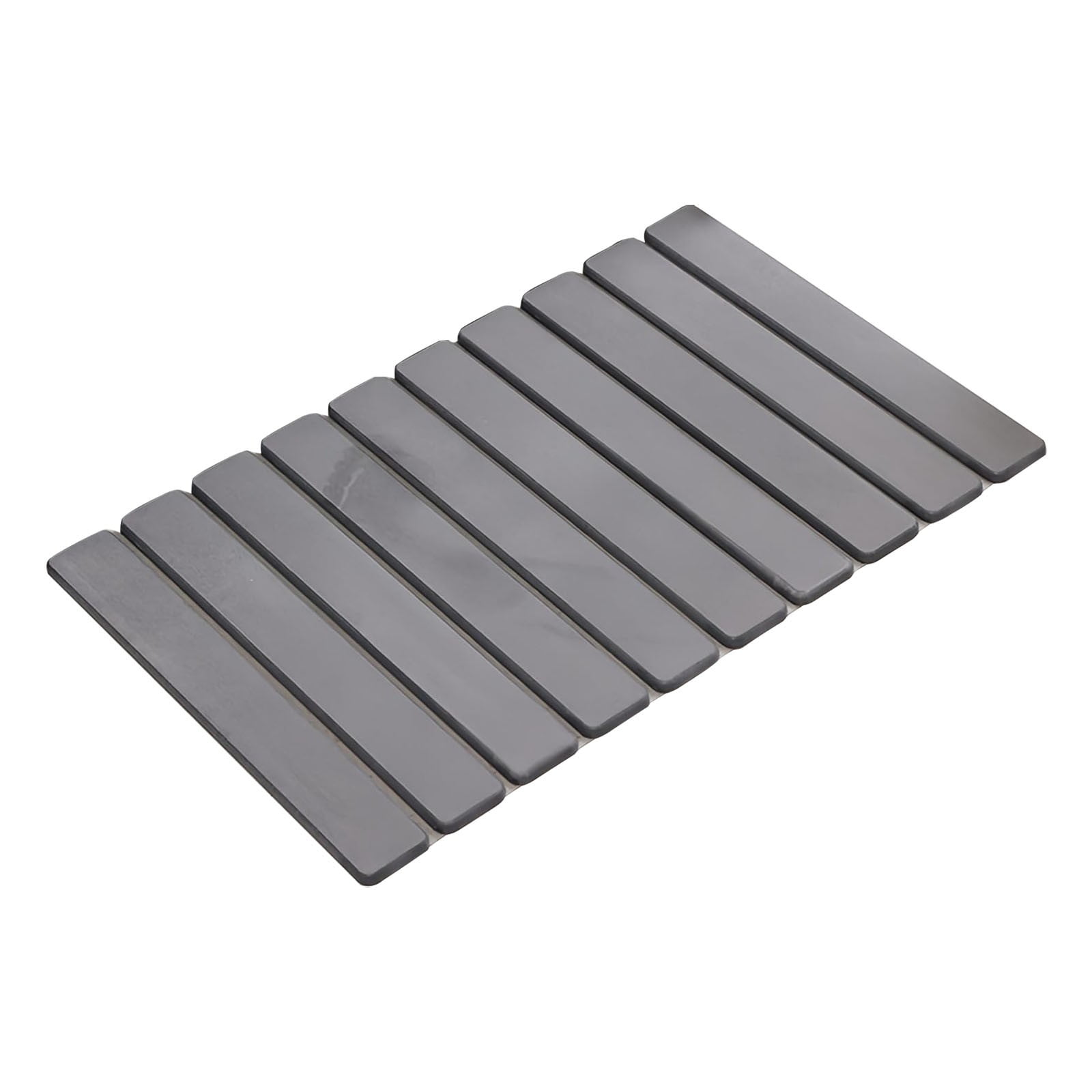BinKFF Large Foldable Stone Bath Mat for Bathroom, 15.7''×11.8'' Super Absorbent Quick Drying Diatomaceous Earth Mat, Non-Slip Stone Shower Mat, Easy to Store, Easy to Clean