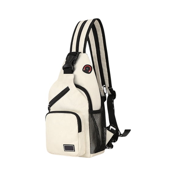 Qholemyo Crossbody Bags Multi Pocket Sling Chest Bag Adjustable Strap Hand Bags Unisex For Travel Work Outdoor