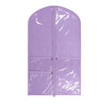 thumbnail image 1 of Funda protectora transparente de PVC para uniformes de baile y vestidos de animadoras, con 3 bolsillos con cremallera. Púrpura, 1 of 8