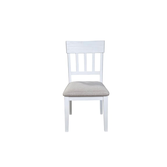 Alpine Furniture Donham Set of 2 Wood Side Chairs in White