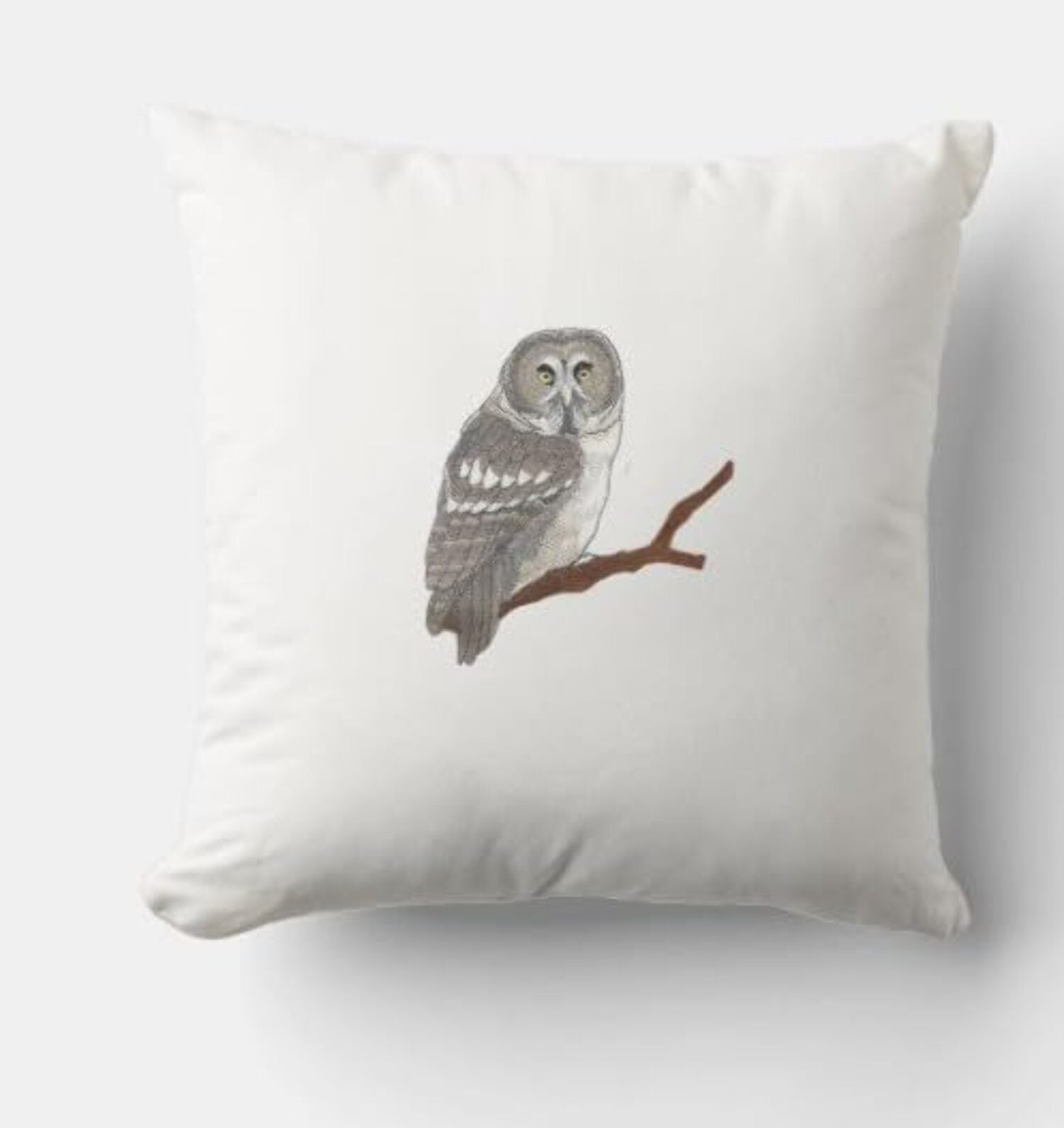 Beyond Vision Custom Birds [Great Grey Owl] Embroidered Iron on/Sew Patch (5.78" x 6.29")