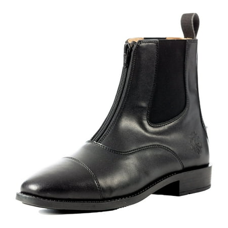Equinavia Tyra Womens Zip-Up Starter Paddock Boots | Equestrian Horse Riding Synthetic Leather Boots
