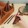 thumbnail image 4 of 14Pcs Walnut Dowel Rods Dowel Rods Wood Sticks Unfinished Round Sticks Wooden Carving Blocks Waxed Round Wooden Sticks, 4 of 9