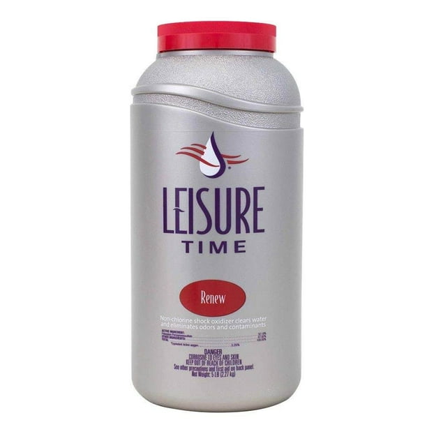 Leisure Time Renew Granular Spa Hot Tub Shock Oxidizer Chemicals, 5