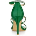 thumbnail image 3 of BLISSFUL STEP Women's Rhinestone Ankle Strap Stiletto High Heels Sandals, 3 of 6