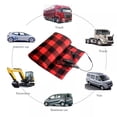 thumbnail image 2 of 12V Heated Fleece Car Blanket with 4-Temperature Gears (35-55°C) & 6-Timer Settings (10-60 Mins), Portable Overheat Protection Travel Throw for Winter Car, Truck, SUV, RV, Camping, 100x60cm, Grey, 2 of 4