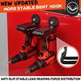 thumbnail image 5 of ULIBERMAGNET New Upgraded Large Magnetic Hooks,Strong Heavy Duty Magnet Hooks for Power Drill,Broom,Garden Tools, Pegboard, Garage, Workshop,Hardware, 2 Pack Magnet Storage Holder for Hanging(Black), 5 of 10