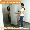 thumbnail image 4 of [2-Person Moving Straps] 2-Person Moving Straps with Thickened Vest Pad, Adjustable Securing Straps Safely Easily for Carry Furniture, Appliances, Mattresses, Heavy Objects Up to 800lbs, 4 of 8