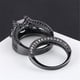 thumbnail image 5 of Anillo Europeo y Conjunto Negro Nano Zircon Anillo chapado en oro, 5 of 5