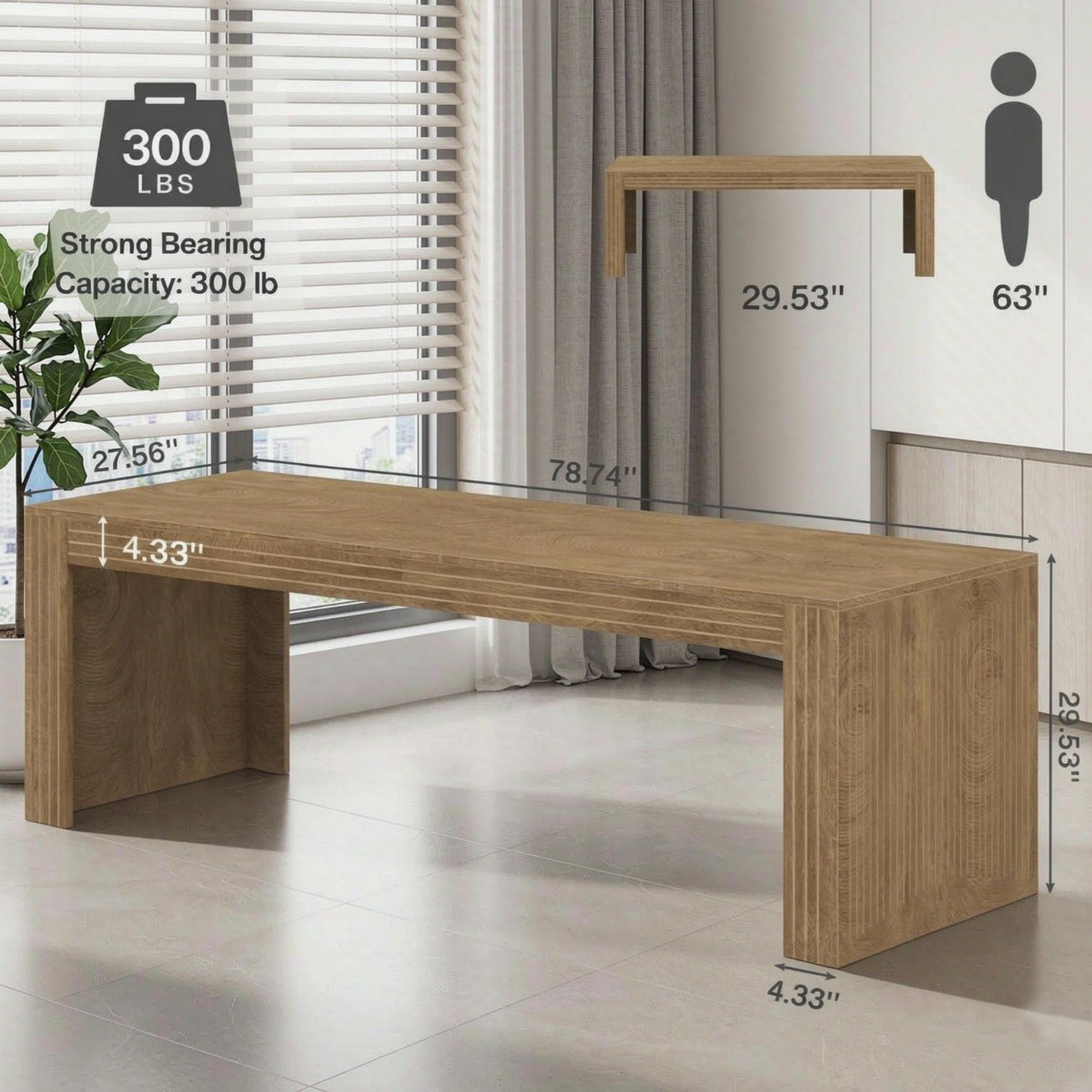 79" Double Computer Desk Two Person Design