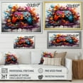 thumbnail image 4 of Designart "Abstract Neon Video Game Controller" Fashion Framed Wall Art - Modern Colorful Video Games Living Room Framed Canvas Art, 4 of 6