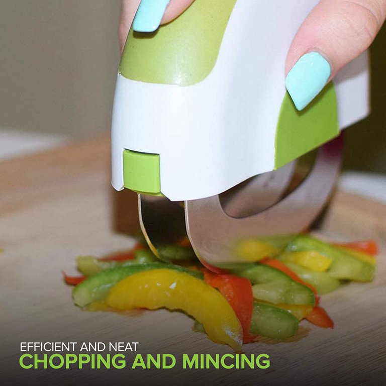 Salad Chopper,Mezzaluna Mincing Knives Vegetable Knife Vegetable