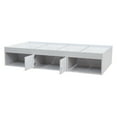 thumbnail image 3 of Tiara Twin Size Storage Platform Bed, White Wood Finish, 3 of 4