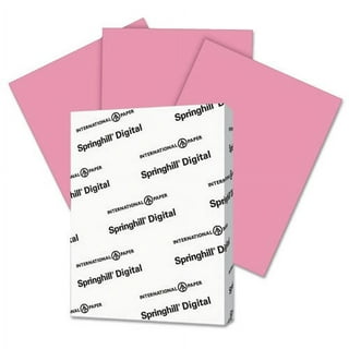 Springhill 8.5 x 11 67 Opaque Colors Cardstock 250 Sheets/Pkg. Pink