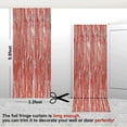 thumbnail image 2 of 2 Pack Tinsel Curtain Party Backdrop, 3.2 ft x 9.8 ft Metallic Foil Tinsel Fringe Backdrop Door Fringe for Birthday Graduation Wedding Party Photo Backdrop, 2 of 7