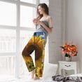 thumbnail image 3 of Haiem Sky Golden Sunflower Field Women's Pajama Pants Ultra Lightweight Pjs Bottoms Sleepwear Bottom Pants With Pocket Drawstring-X-Large, 3 of 7