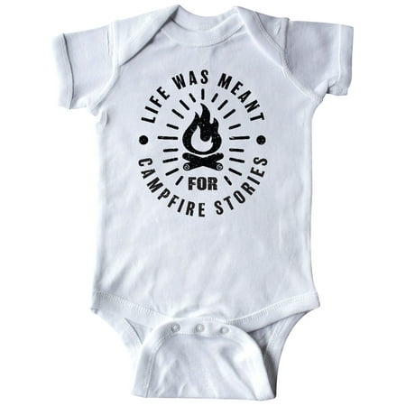 

Inktastic Life Was Meant for Campfire Stories with Grunge Gift Baby Boy or Baby Girl Bodysuit