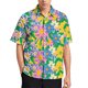 thumbnail image 3 of Blusas con gráficos de flores coloridas para hombres, ropa con estampado floral 3D brillante, camisas de playa, estética de vacaciones, Y2k, camisetas de manga corta para niños, 3 of 5
