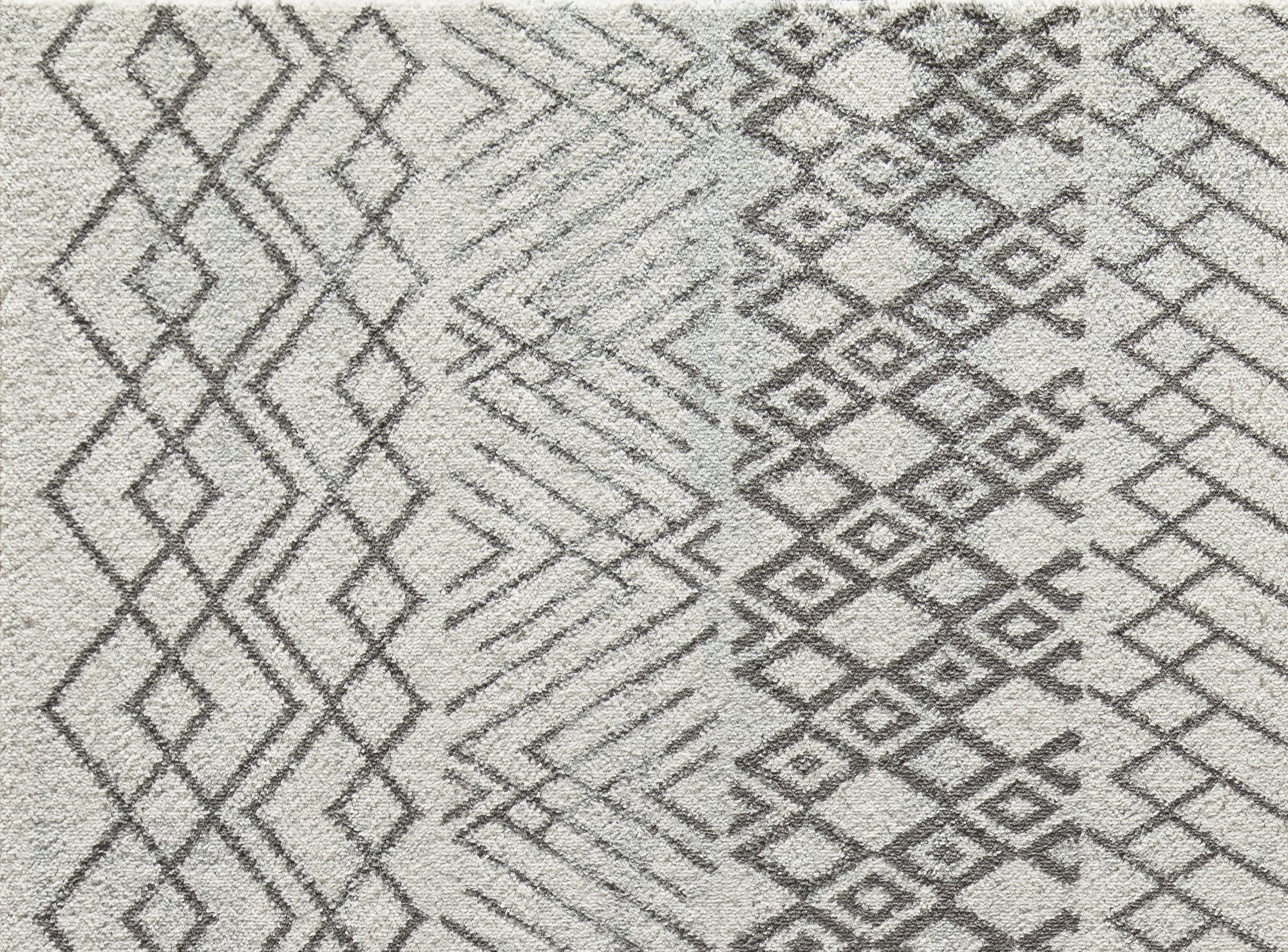 Mason Brooks Ryder KN20C Ivory Cottontail Moroccan Tribal White Area Rug, 2'6" x 4'