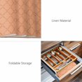thumbnail image 6 of Placemats Set of 4, Orange Plaid Woven Placemat, Linen Place Mats for Kitchen/Dining Tables, Modern Farmhouse Simple Abstract Stripes Washable Table Mats for Party, 6 of 8