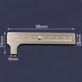 thumbnail image 3 of tón Reg Metal Mca Medición Joyería Milímetro Pulgadas Calibra Esca única de 80 mm Macarena Medición de regla de latón, 3 of 8