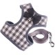 thumbnail image 1 of Cuerda de tracción para mascotas Copa de pecho Tipo chaleco Cinturón de tracción con celosía Cuerda para gatos y perros-Gris_M, 1 of 5