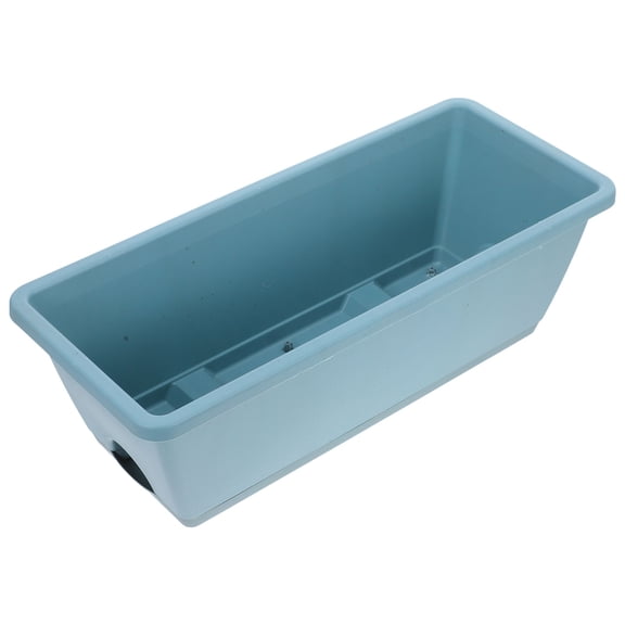 HEMOTON 2 Sets Rectangular Window Flower Box Planter Plant Vegetable Planters with Tray