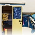 thumbnail image 2 of FUIALDOLG RV Entry Door Window Shade Sunshade Hook and Loop Fastener Camper Privacy Entrance Sun Blackout Fabric 17.3" x 26" (Blue Galaxy Stars), 2 of 7