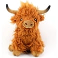 thumbnail image 1 of Peluche vaca Highland, peluche granja, peluche vaca para niños y niñas adultos (amarillo) Xishao Juguetes, 1 of 4
