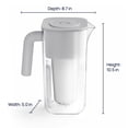 thumbnail image 3 of Culligan With ZeroWater Technology 7 Cup Water Filter Pitcher with 5-Stage Advanced Water Filter, 3 of 11