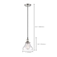 thumbnail image 2 of Nuvo 60-5403 - Vintage - 1 Light Pendant w/Clear Glass - Vintage Lamp Included, 2 of 2