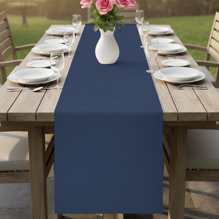 blue dresser runner 35 in X 10 ft Gauze Cheesecloth Table Runner Navy Blue