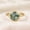 Rose Plated, variant on Round Cut Moss Agate Bezel Ring, 925 Sterling Silver Yellow Gold Plated Proposal Band Ring May Birthstone Trendy Jewelry Handmade Jewelry Gift for Her