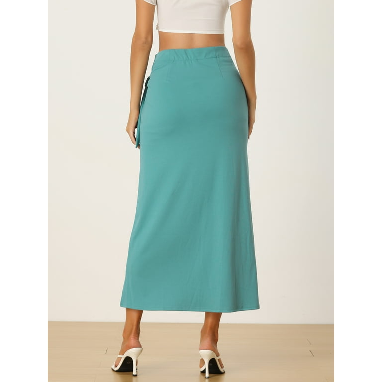 Unique Bargains Women's Boho High Waisted Long Skirt Beach Unique Bargains Women's Boho High Waisted Long Skirt Beach