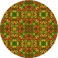 thumbnail image 1 of Ahgly Company Machine Washable Indoor Round Transitional Tomato Red Area Rugs, 4' Round, 1 of 7