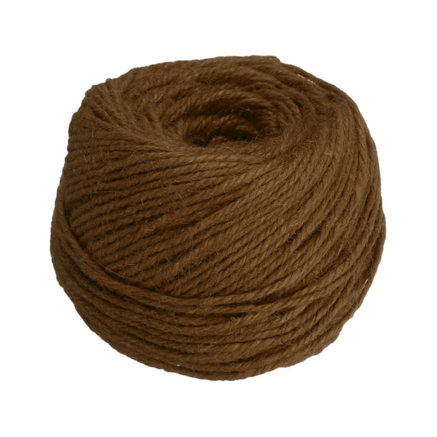 Uxcell Cuerda de Yute Natural de 100 Metros, Cuerda de Yute de 3 mm para Manualidades, Envoltura de Regalos, Decoración, Empaque, Jardinería y Soporte para Plantas, Marrón