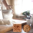 thumbnail image 3 of BNNG Flower Shaped Cookie Cutters, Biscuit Mold Set, lower Shaped Candle Mold, Cookie Press Molds, Raspberry Shortbread Mold-Carved Wood Gingerbread Biscuits Shortbread Mold, 3 of 9