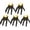 5Pcs_#Black, variant on UALSRZL 5Pcs Skeleton Hand Flameless Candle for Halloween Decoration, Skull Hands Figurine with Fake LED Tea Lights, Battery Operated Candles for Table Home Holiday Decor