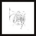 thumbnail image 2 of Marmont Hill "French Horn Sketch" Framed Painting Print, 2 of 5