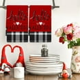 thumbnail image 6 of JWshufel Kitchen Dish Towels Valentine's Towels Soft Polyester Absorbent Durable Quick Dry Easy Care Holiday Themed Table Decorative Towel for Cooking and Baking 23.6x15.7in, 6 of 6