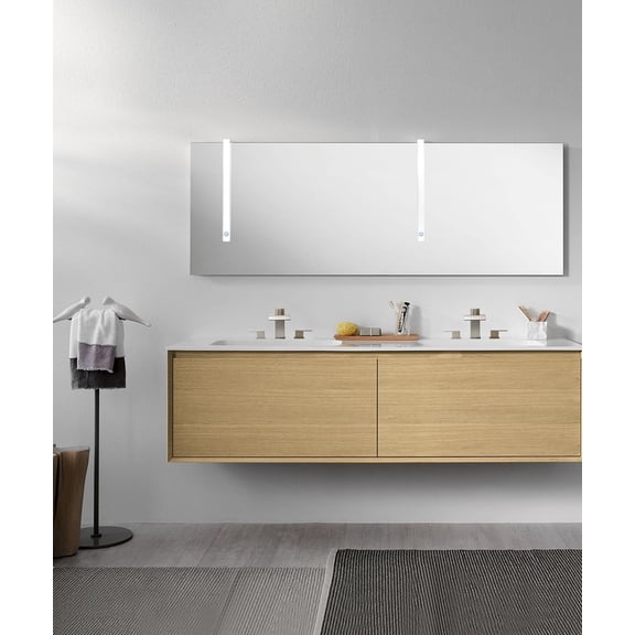 Brushed Nickel Bathroom Faucet with Built-in Water Filter and Metal Drain