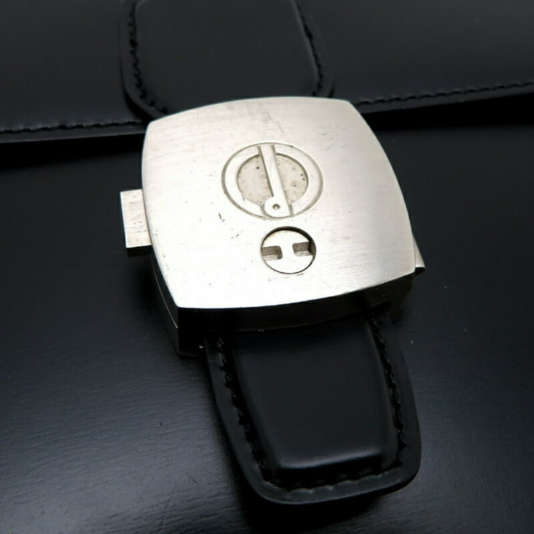 Pre-Owned Dunhill Men's Leather Handbag Black (Fair Pre-Owned Dunhill Men's Leather Handbag Black (Fair