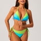 thumbnail image 1 of Traje de baño para mujer, bikini de tirantes sin espalda de color liso para mujer, trajes de baño para mujer, conjuntos de bikini para mujer, trajes de baño de bikini para mujer, 1 of 5