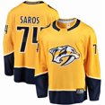 thumbnail image 1 of Nashville Predators Juuse Saros Fanatics Gold Breakout Player Embroidered Jersey - L, 1 of 2