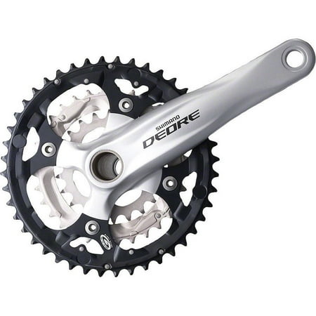 Shimano Deore M590 9-Speed 175mm 22/32/44t Crankset Silver with Bottom