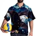 thumbnail image 4 of Starry bird Men's Short Sleeve Button Down Hawaiian Beach Printed Casual Shirts, 4 of 6