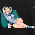thumbnail image 3 of CafePress - Cabin Cottage Mountain Chic Pin Up Girl Pajamas - Women's Short Sleeve Print T-Shirt and Pants Dark Cotton Pajama Set, 3 of 7